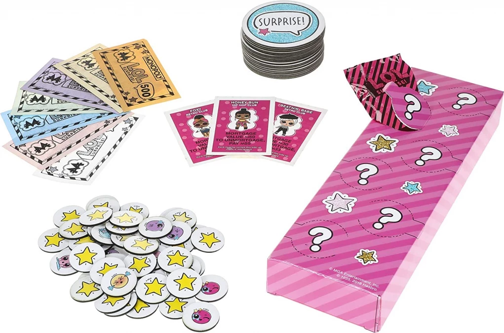 Lojë tavoline Hasbro Monopoly L.O.L. Surprise, version anglisht, 2-6 lojtarë, 8+