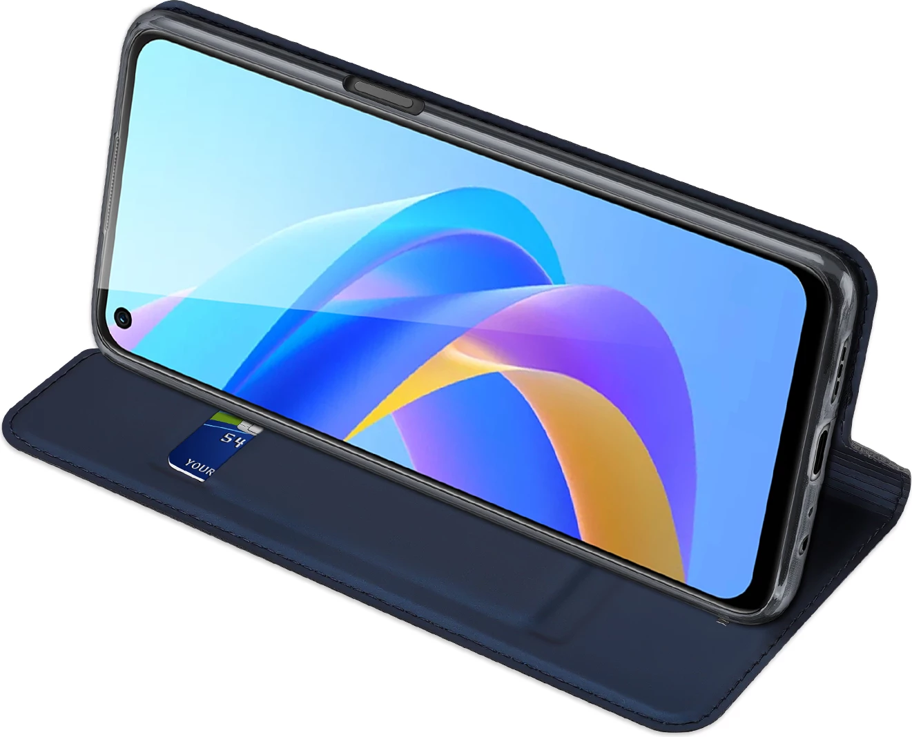 Mbështjellës Dux Ducis Skin Pro për Realme 9i / Oppo A36, me kapak, Blu
