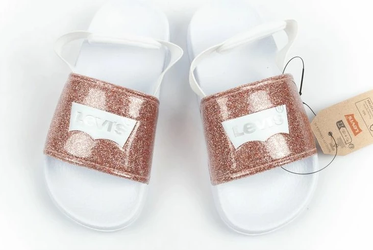 Shapka fëmijësh Levi's Pool S Mini, rozë me shkëlqim