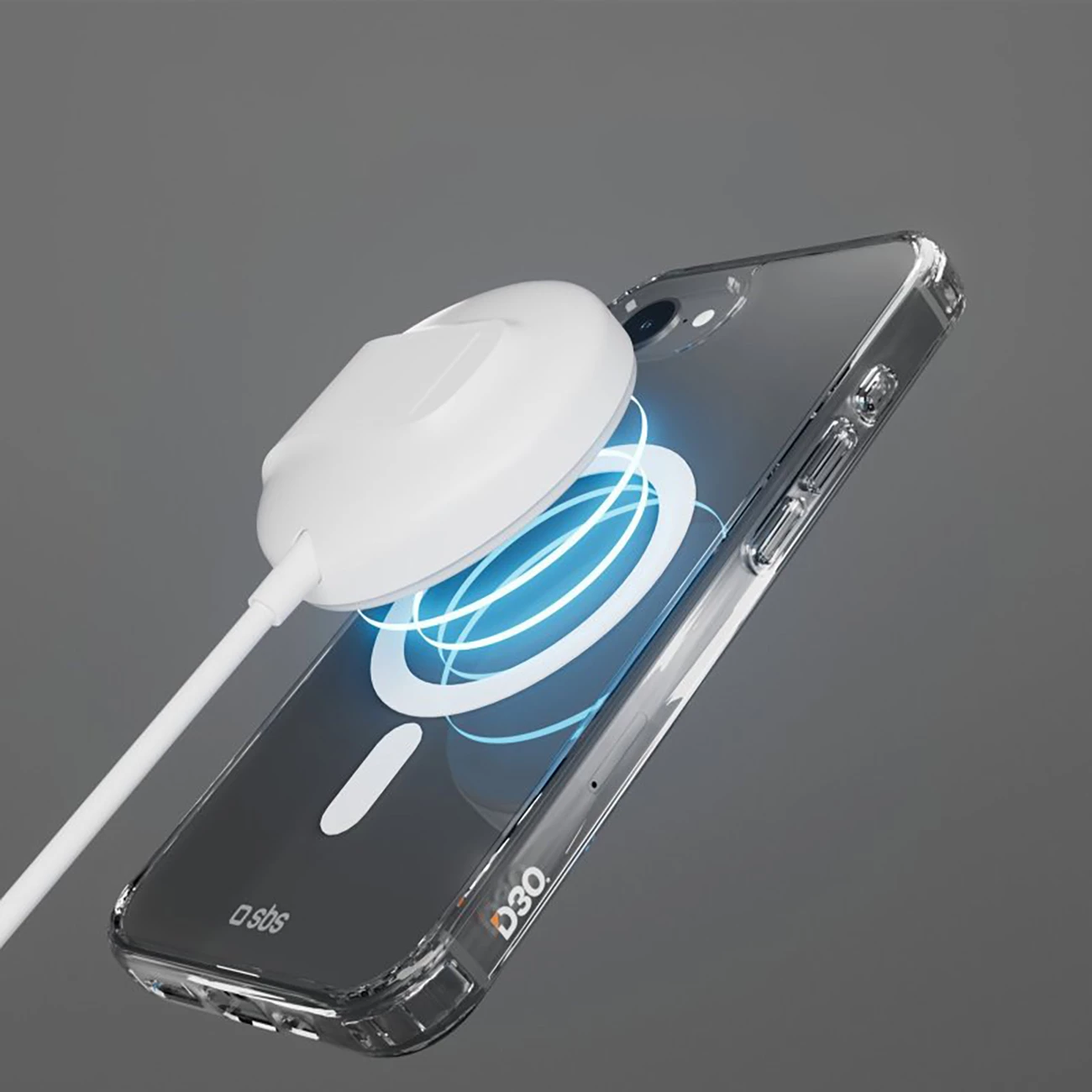 Mbështjellës SBS Extreme Mag D3O për iPhone 16e, Transparent, MagSafe