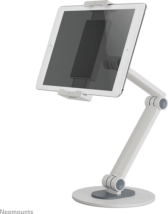 Mbajtëse tavoline Neomounts DS15-550WH1, universal, për tabletë/celular, rrotullim 360°, e bardhë