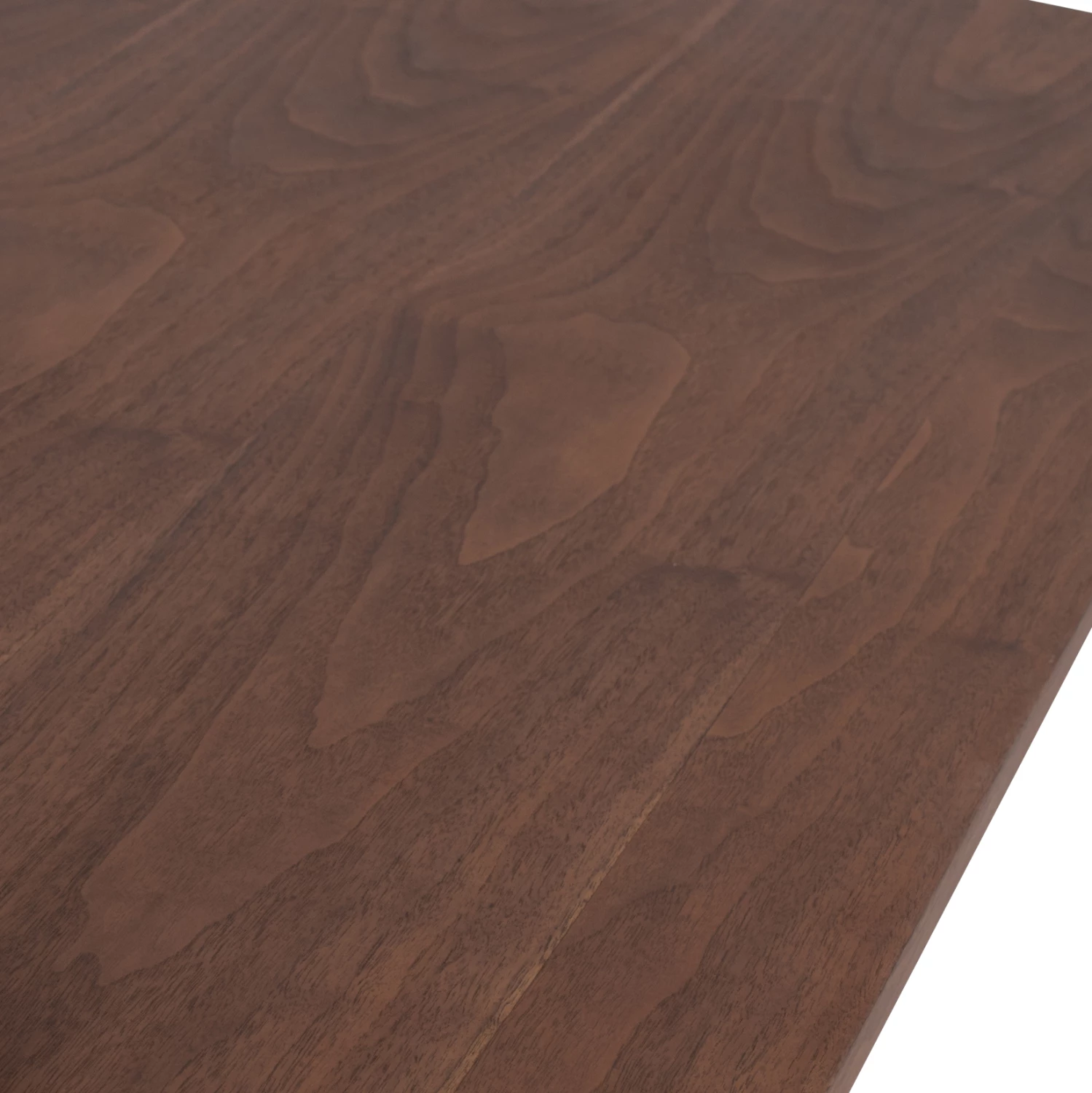 Tavolinë ngrënieje MANDY, MDF, ngjyrë arre, këmbë metali, 220x90x75 cm