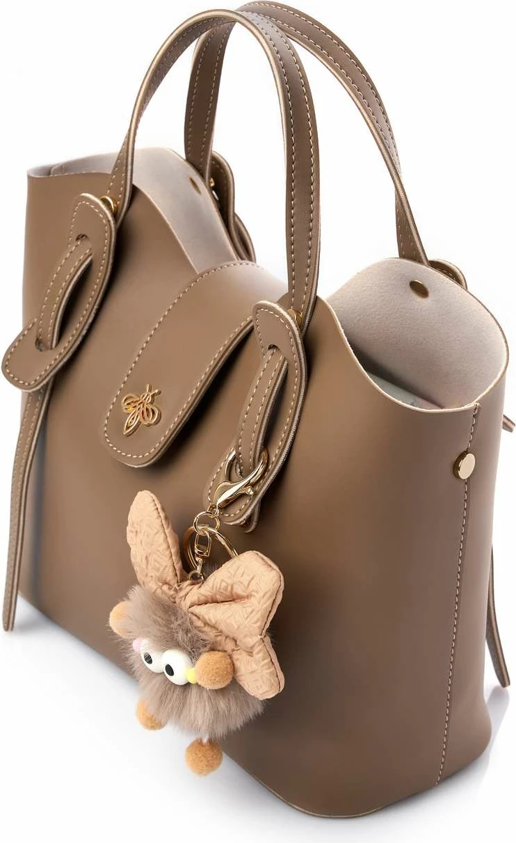 Çantë supi Lucky Bees, ngjyrë celeste-mink