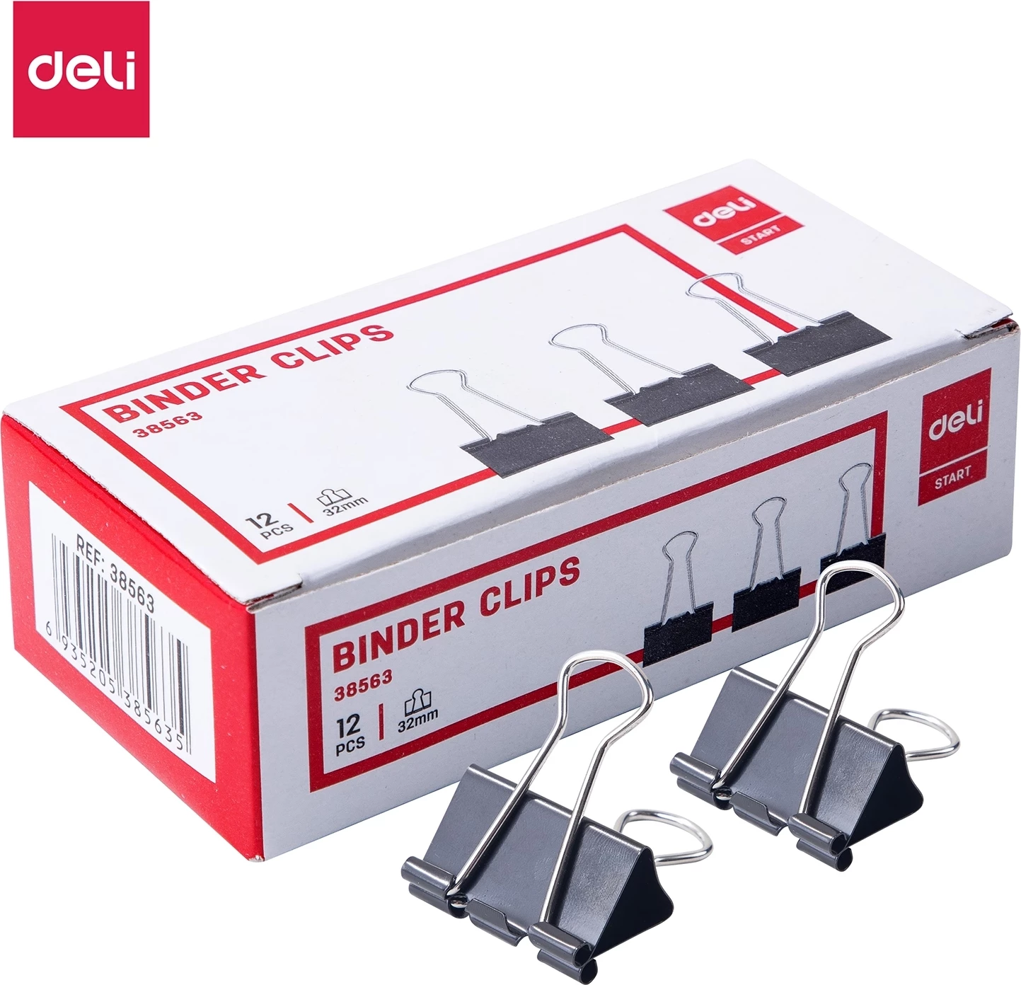 DELI BINDER CLIPS 32MM