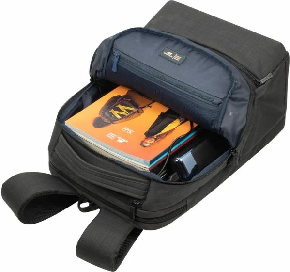 çantë shpine për laptop RIVACASE 8363 15.6" me portë USB, gri grafit