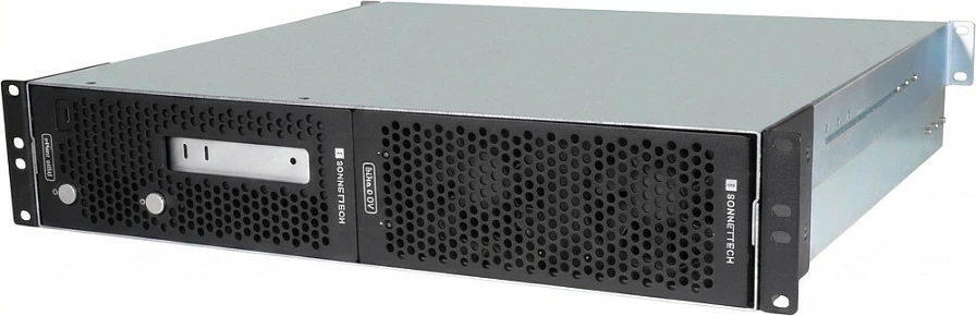 Sistem rackmount 2U Sonnet xMac mini (2024+), me modul Echo IIDV, zi/argjendtë