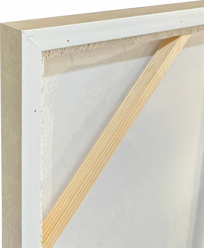 Pikturë dekorative ALIGN me kornizë, kanavacë, ngjyrë e gjelbër-gri, 82.6x4.3x122.6cm