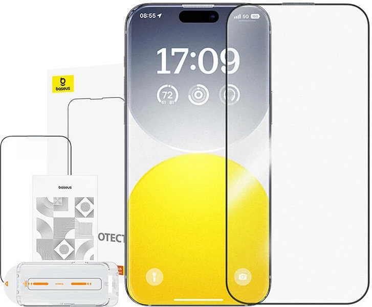 Xham i temperuar Baseus Crystalline Anti-Glare për iPhone 15 Plus, Transparent