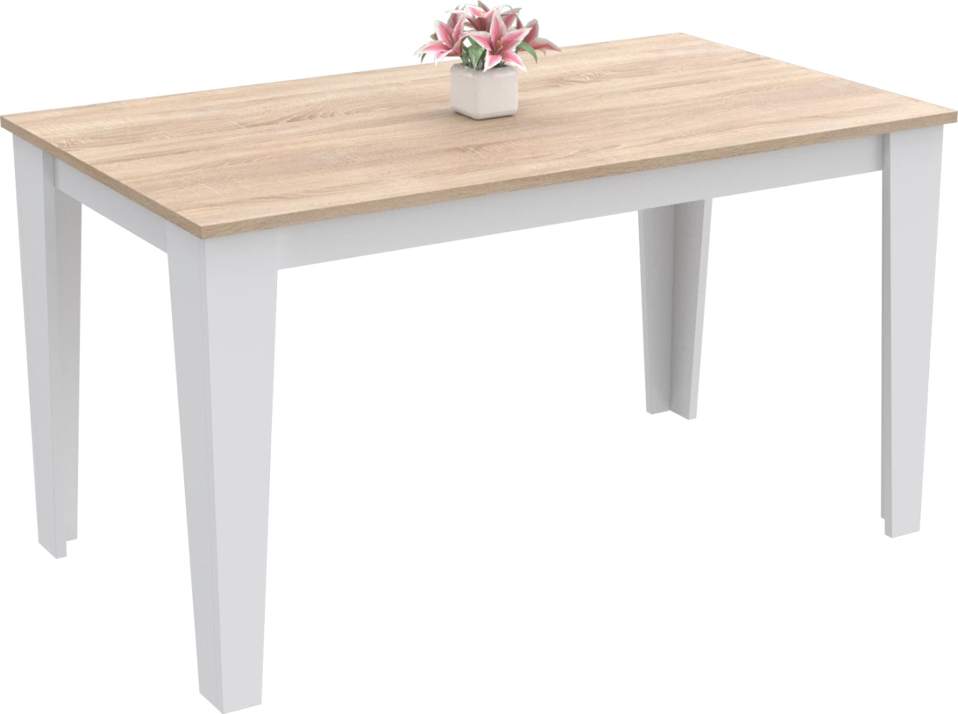 Tavolinë kuzhine BORIS FH18220.03 melaminë ngjyrë sonama-bardhë 130x75x75H cm
