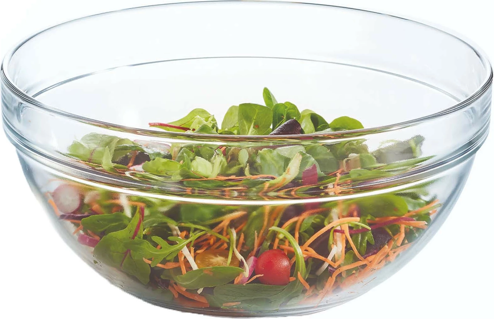 Tas sallate Arcoroc 6000 ml Ø290 mm qelq i kalitur, transparent, set 6 copë