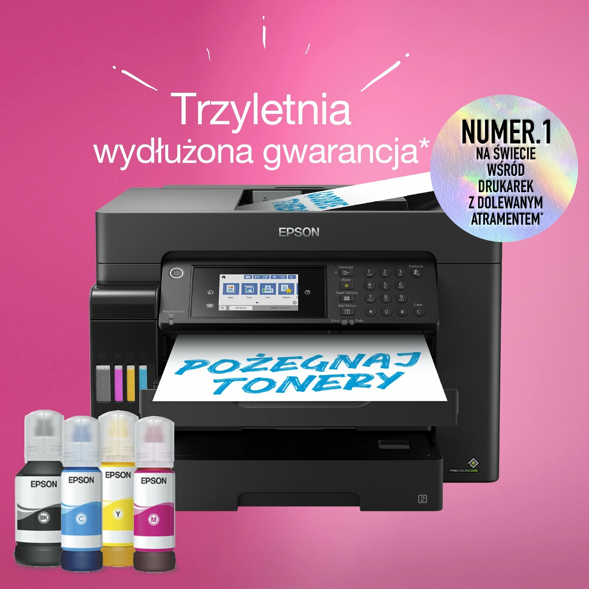 Printer multifunksional Epson EcoTank L15160 (C11CH71402) A3+ Wi-Fi Duplex ADF, i zi