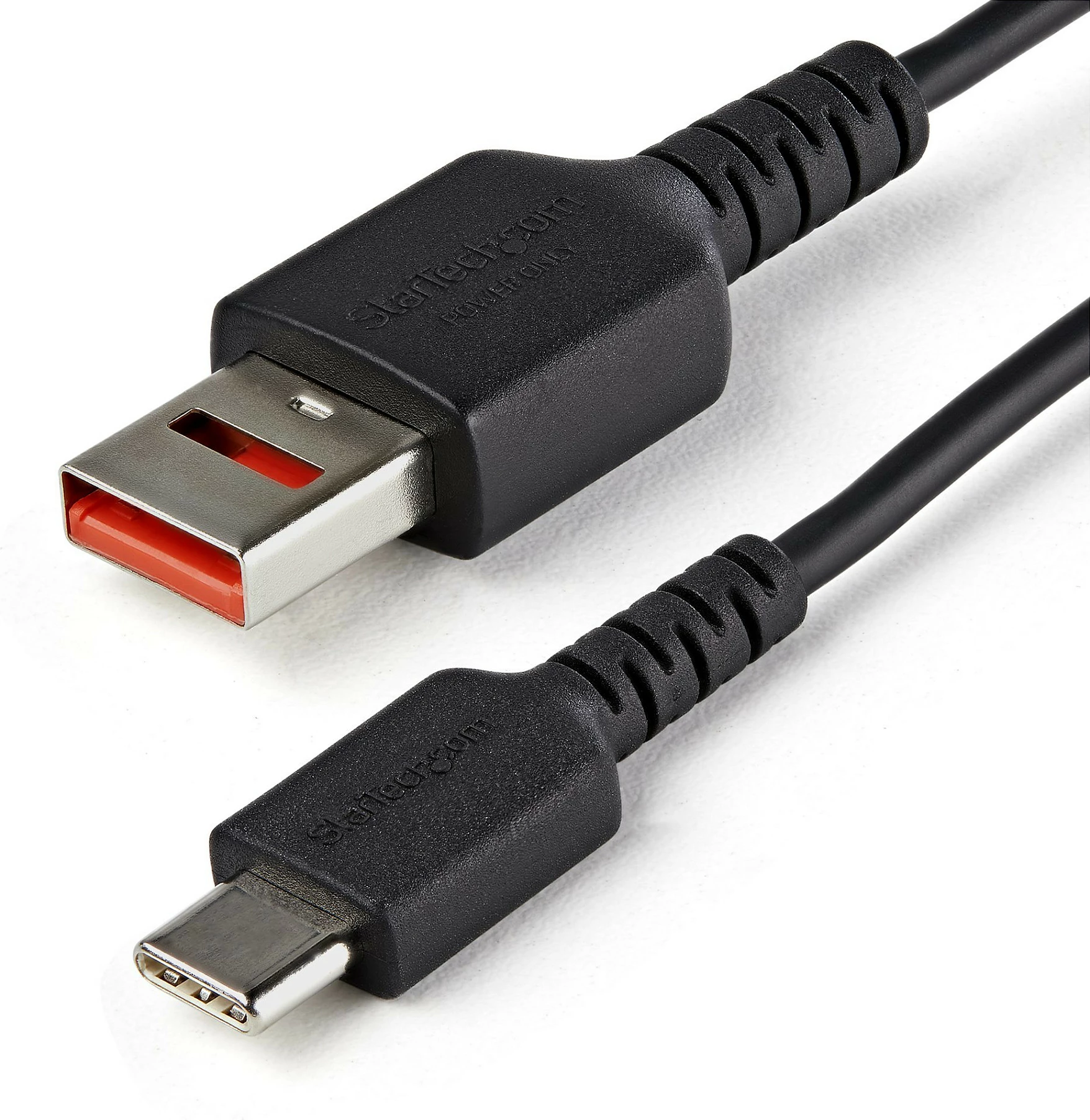 Kabllo karikimi e sigurt StarTech USBSCHAC1M, USB-A në USB-C, 1m, 2.4A (12W), e zezë