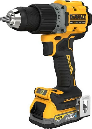 Trapan me bateri DeWALT DCD800E2T-QW, 18V Li-Ion, brushless, 90Nm, 1.7Ah, e zezë/verdhe