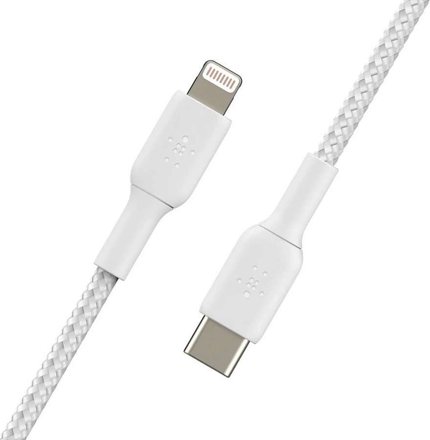 Kabëll Belkin CAA004BT1MWH, 1 m, Lightning, USB C, Bardhë