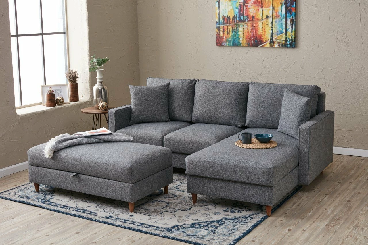 Këndare Eva, gri, Atelier del Sofa, e djathtë