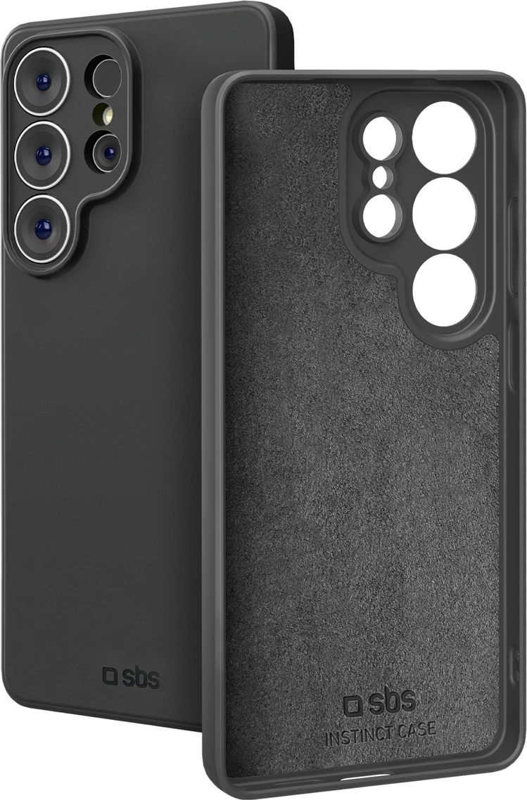 Mbështjellës SBS Instinct për Samsung Galaxy S26 Ultra, TPU me shtresë mikrofibër, 20 g, i zi