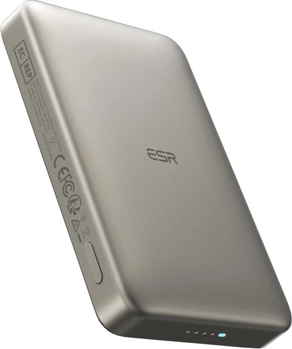 Powerbank ESR Qi2 MagSlim 10000 mAh, karikim magnetik, sand