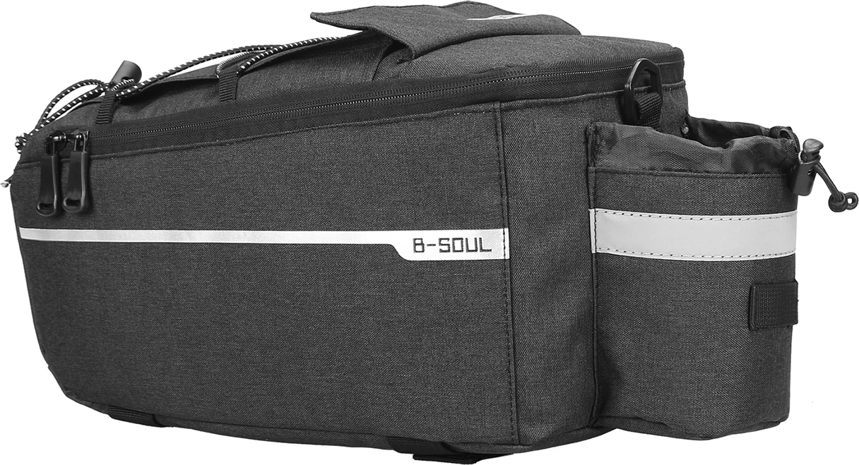 Çantë termike biçiklete Hurtel WYA26Y0S, 9L, me rrip supi, e zezë