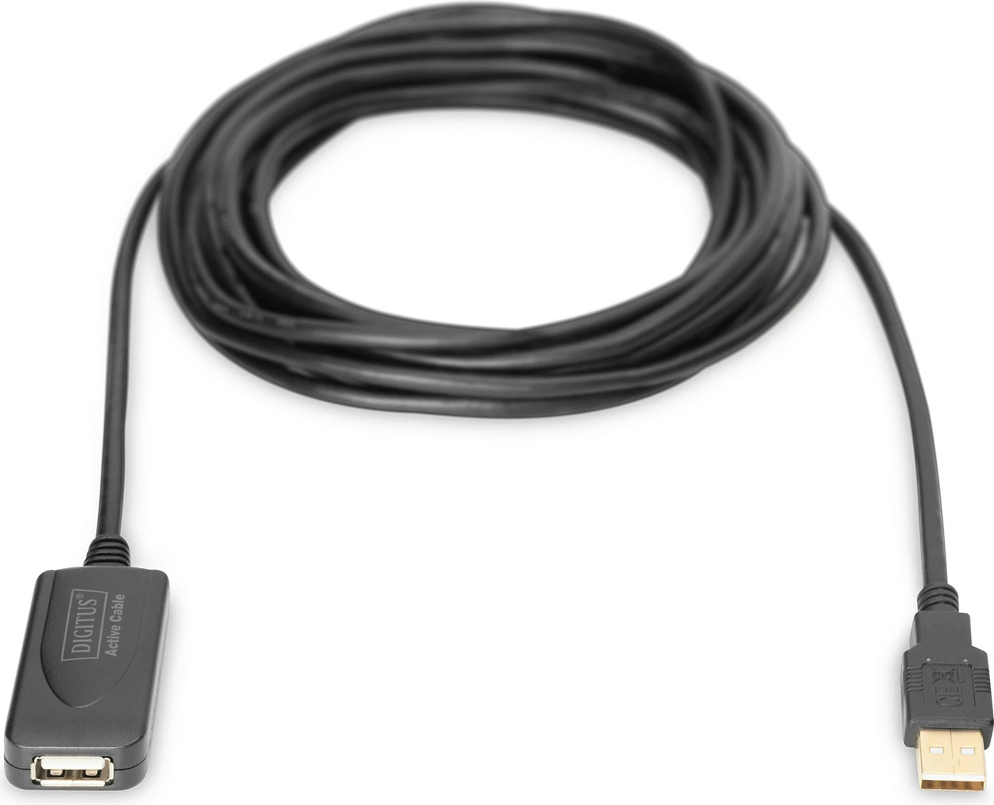 Kabllo USB zgjatues Digitus 5m, USB 2.0, e zezë