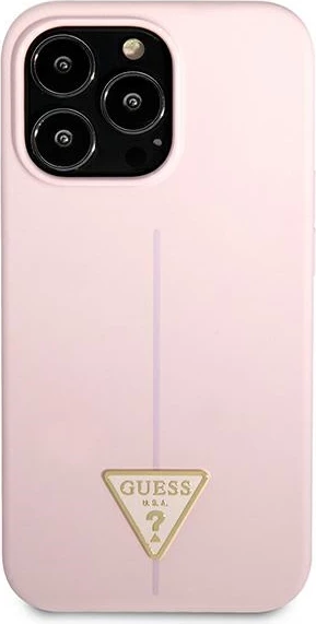 Mbështjellës Guess Silicone Triangle për iPhone 13 Pro Max 6.7", vjollcë