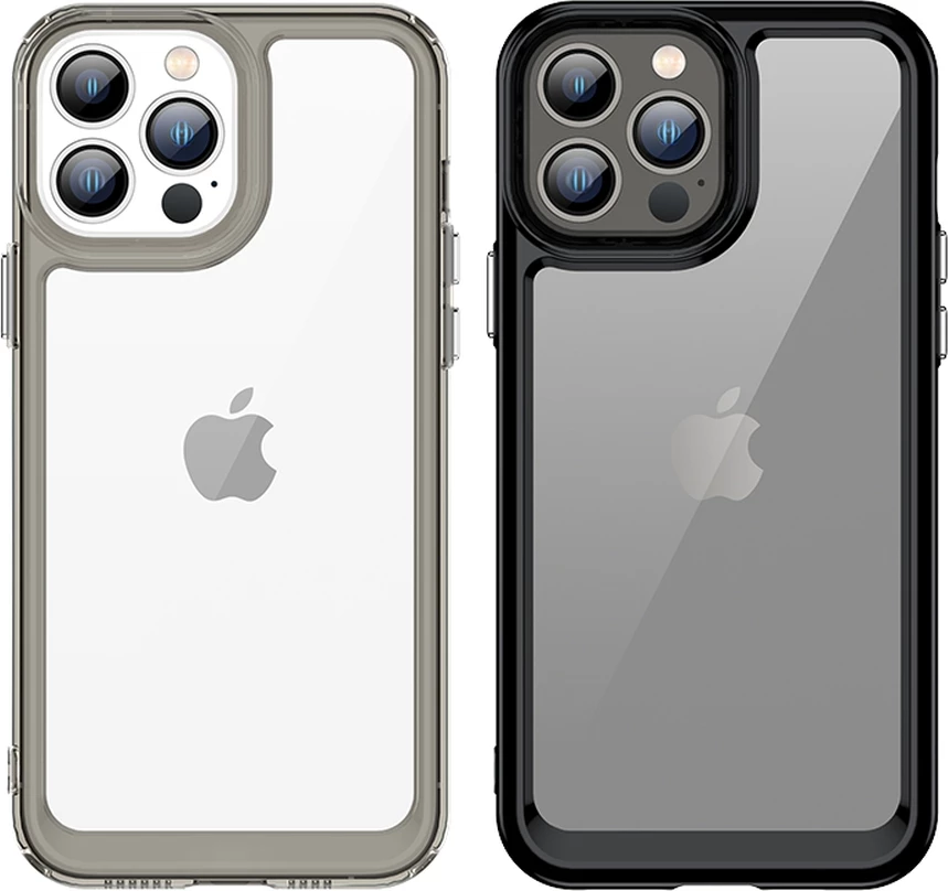 Mbështjellës Hurtel Outer Space Case për iPhone 13 Pro Max, hard cover me kornizë xheli, kaltër