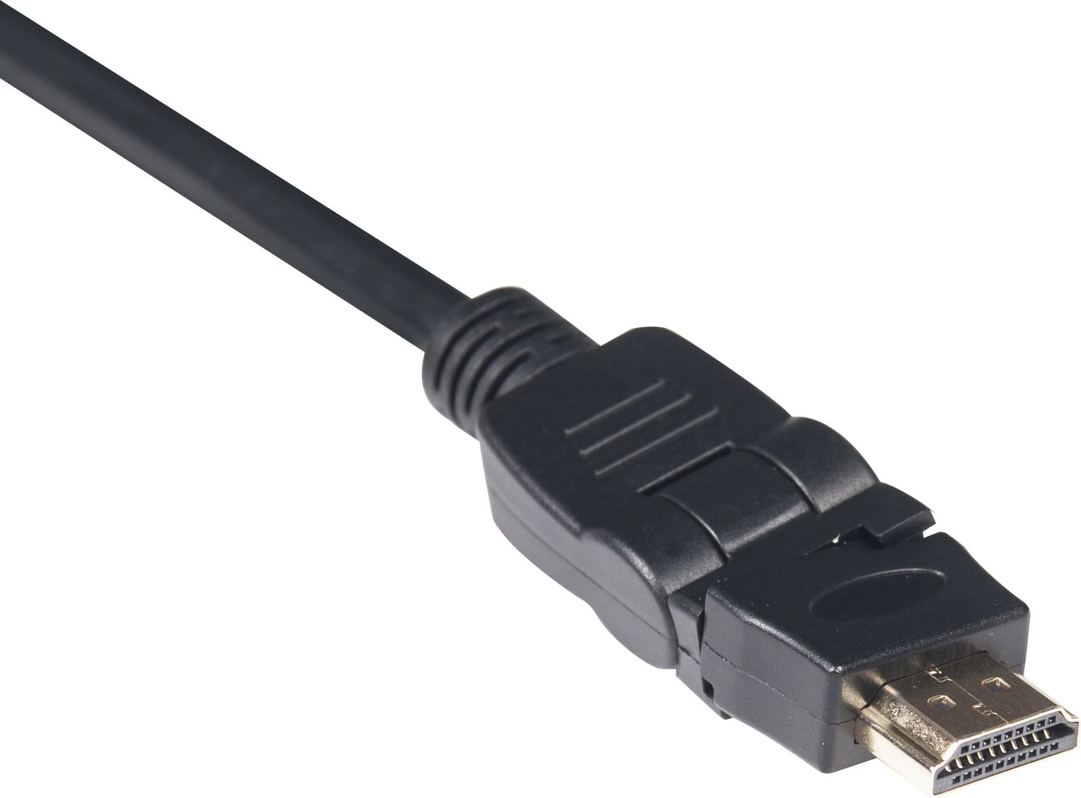 Kabllo HDMI Club3D 2.0, 2m, rrotulluese, e zezë