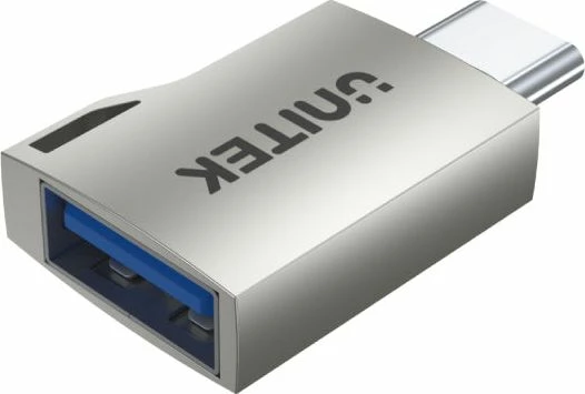 Adapter USB Unitek A1025GNI USB-C në USB-A, USB 3.0 5Gbps, argjendtë