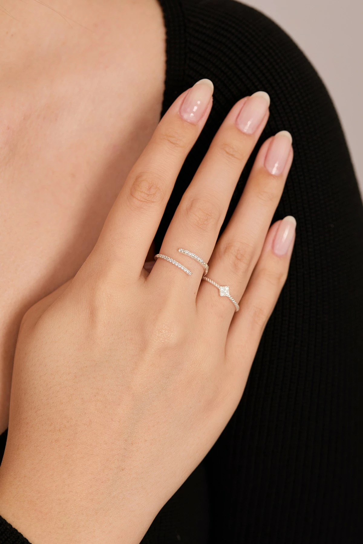 Unazë argjendi Elika Silver, FASET85018