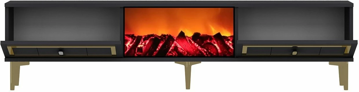 Komodë TV Skye Decor, me oxhak Orion, anthracite, ar