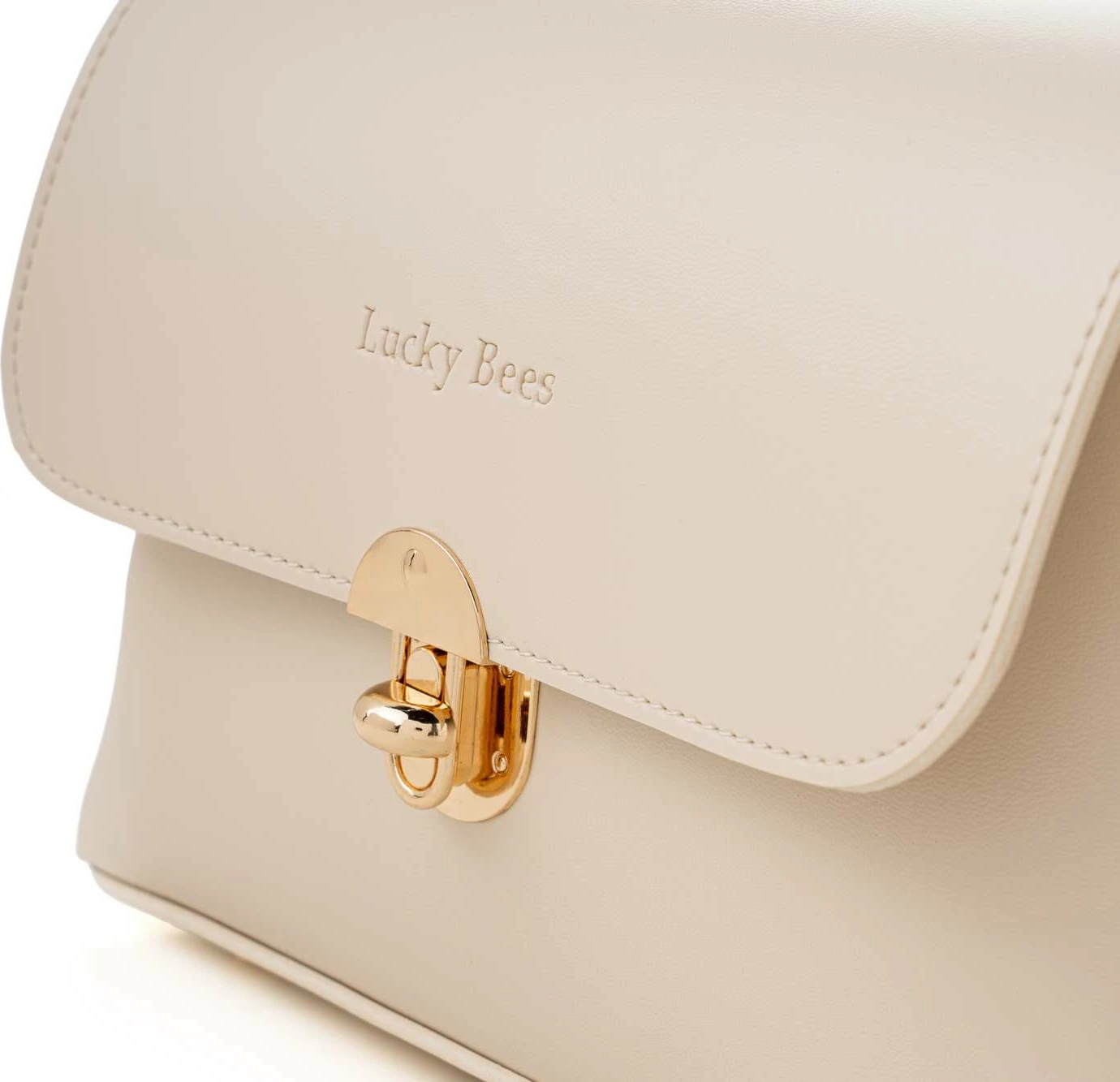 Çantë crossbody Lucky Bees, krem, 1278