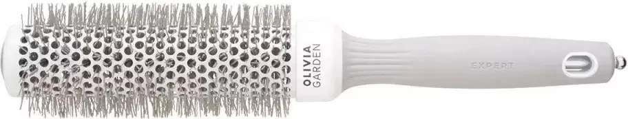 Furçë stilimi për flokë Olivia Garden Expert Blowout Speed Wavy Bristles për femra, bardhë/gri, 35mm