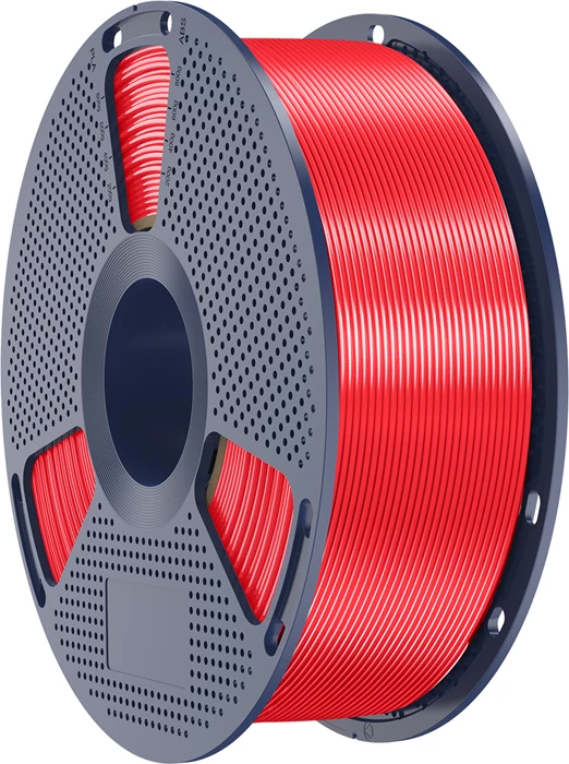 Filament për printim 3D Sunlu PLA+ Silk R 1.75mm ±0.02mm, e kuqe
