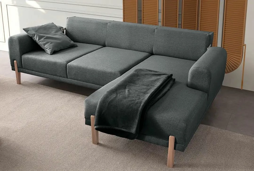 Kënd-sofë krevati, ngjyrë antracit, Atelier del Sofa, Relax Djathtas