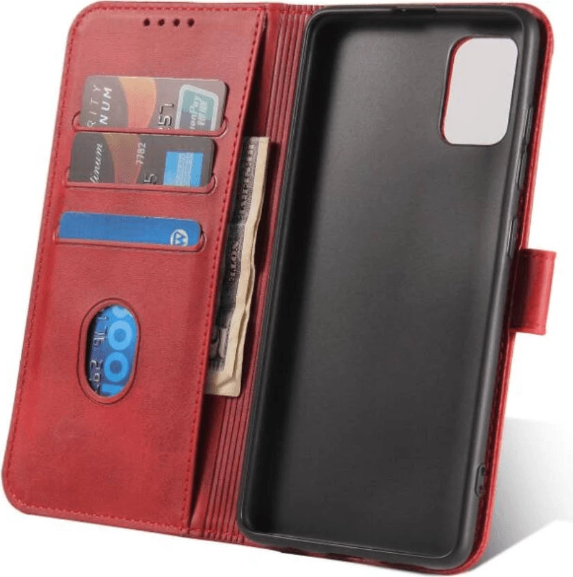 Mbështjellës wallet flip ONASI MPN 16486 për Xiaomi 12T / 12T Pro, lëkurë, i kuq