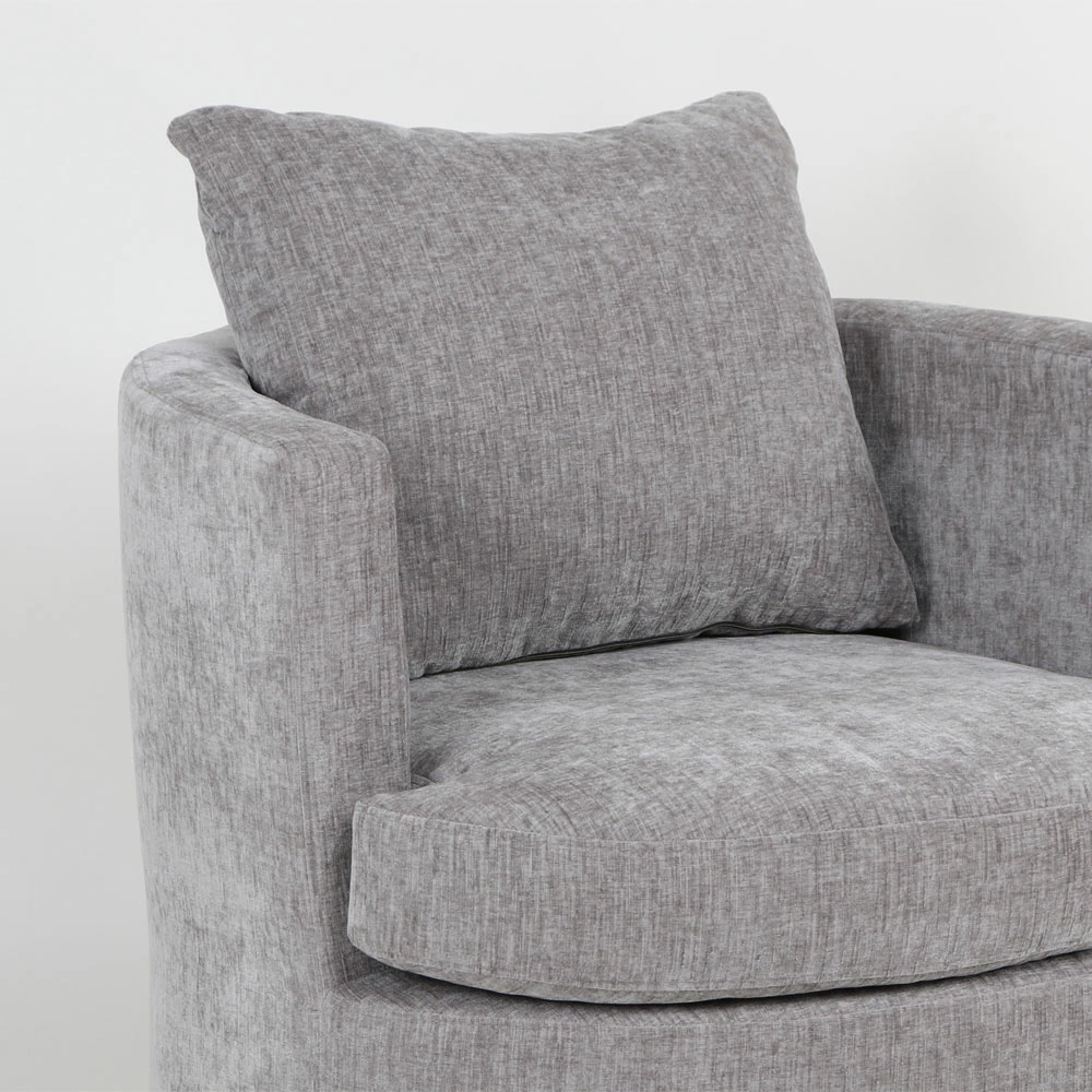 Fotelje rrotulluese ORBITA, gri, 78x76x65cm