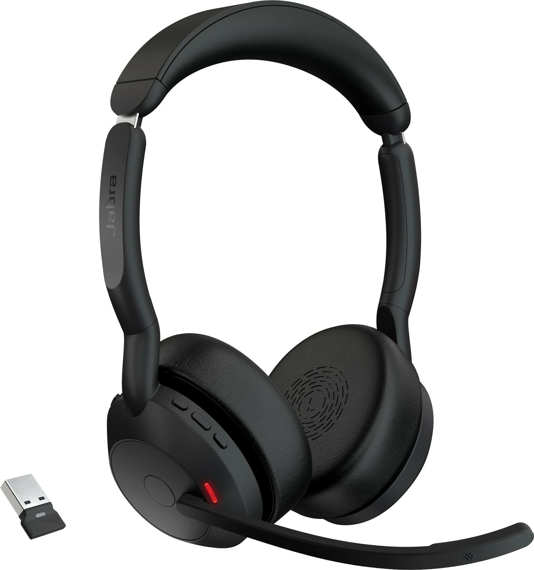 Kufje Jabra Evolve2 55, Link380a UC Stereo, Wireless, Office/Call center, 130g, e zezë