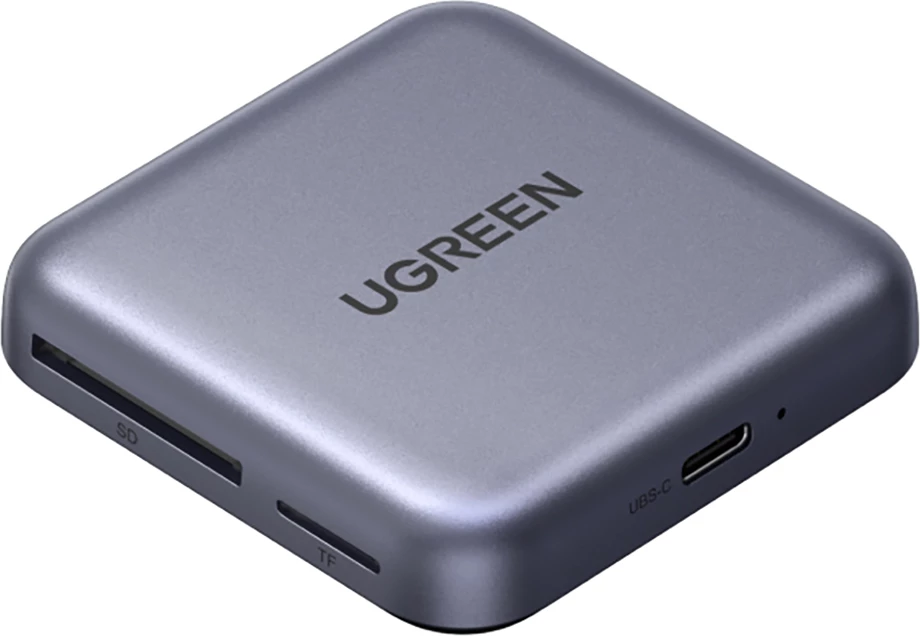 Lexues kartelash memorie Ugreen 65095 magnetik USB-C PD 100W SD/microSD, gri
