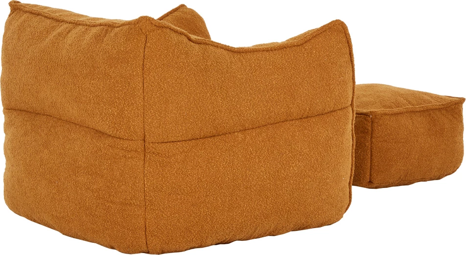 Set ulëse Sponge me këmbështetëse, ngjyrë terrakote, 95x102x73cm