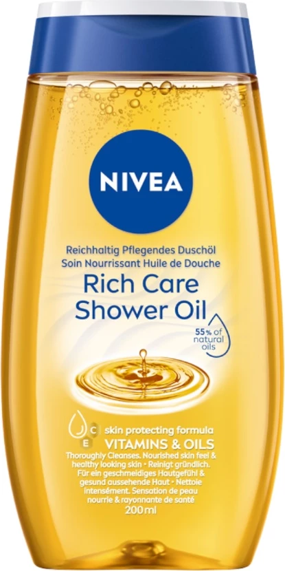 Vaj dushi për femra Nivea Rich Caring, 200ml