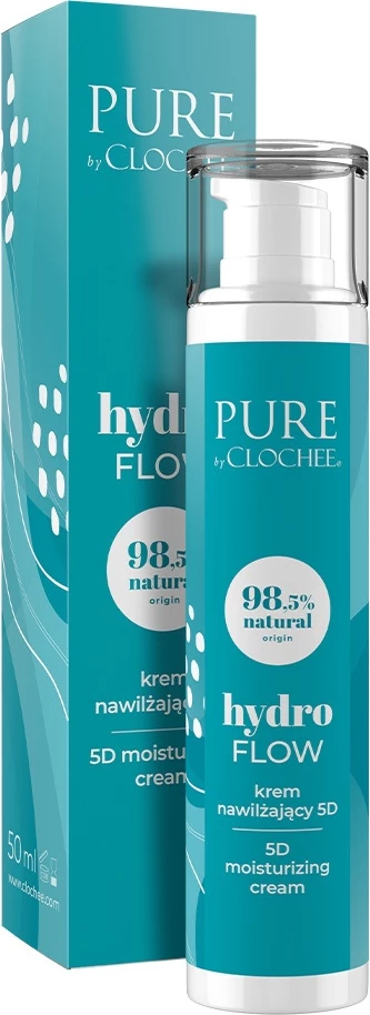 Krem hidratues për fytyrë Clochee Hydro Flow 5D për femra, 50ml