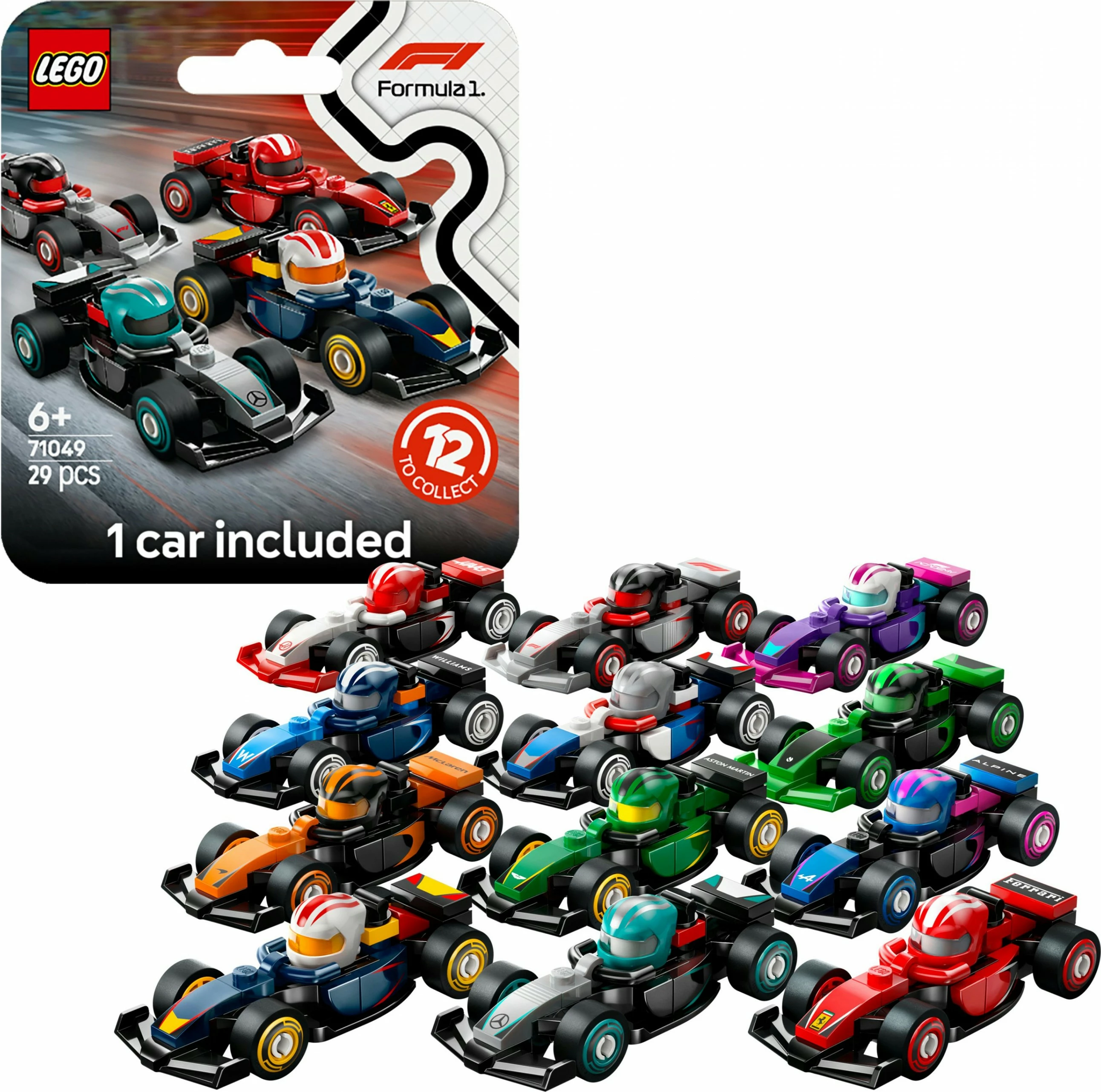 Set ndërtimi LEGO F1 71049, 29 pjesë, shumëngjyrëshe