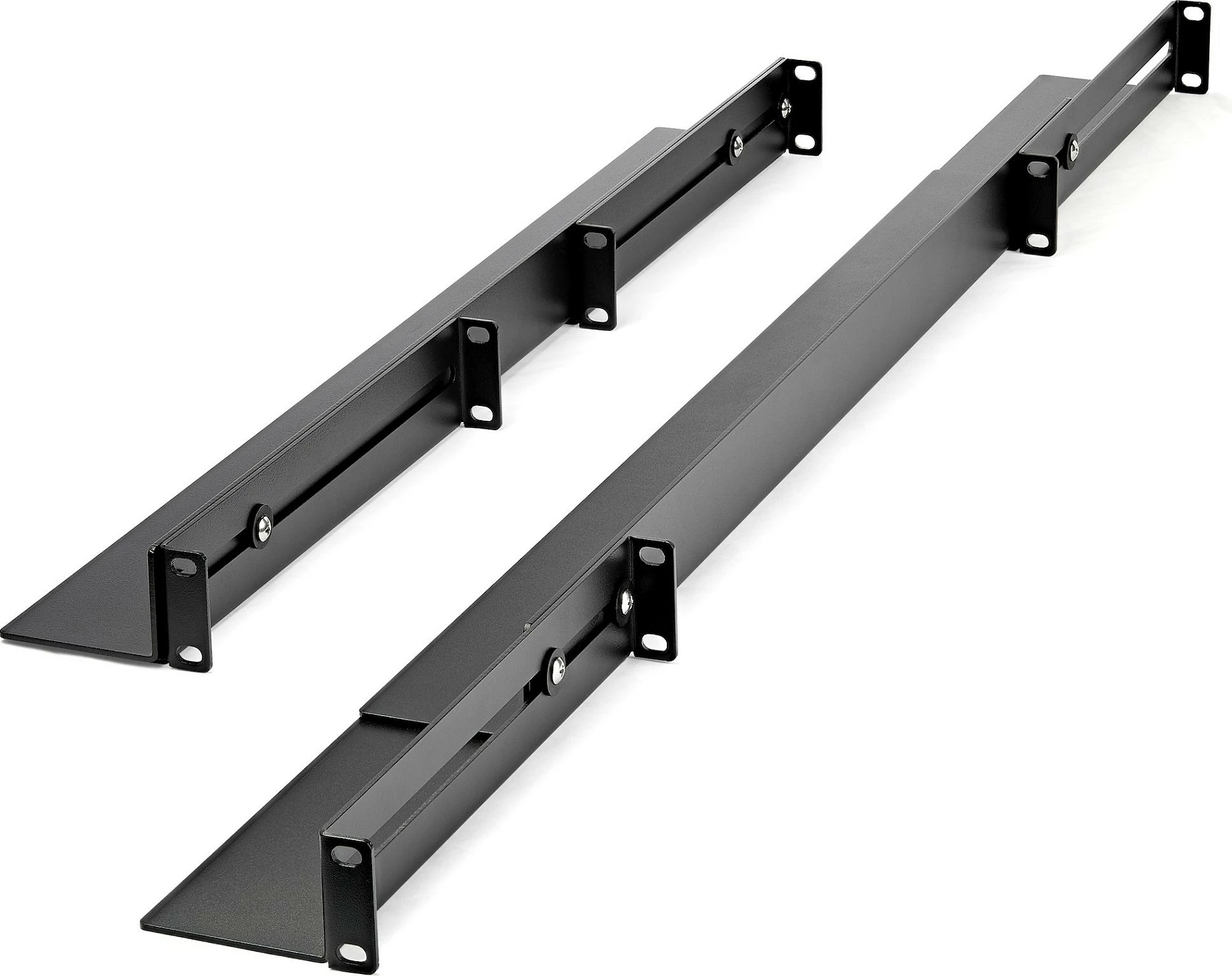 Shina rack serveri StarTech 1U, të rregullueshme për 4-post, deri 90.7 kg, e zezë