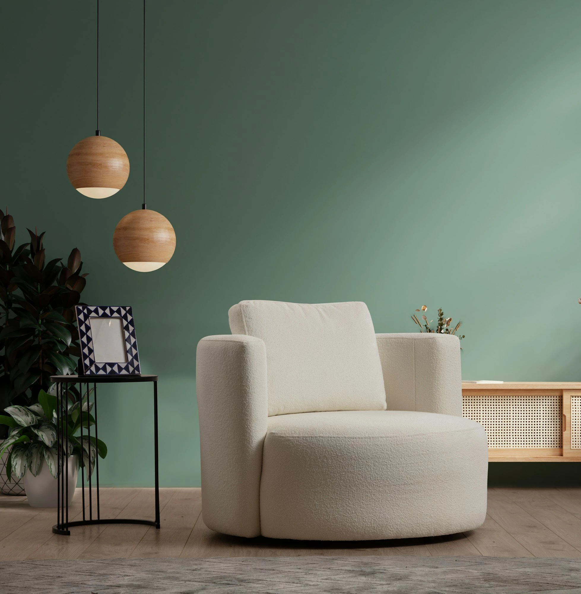 Karrige 'wing' Atelier del Sofa, ngjyrë krem, Asos