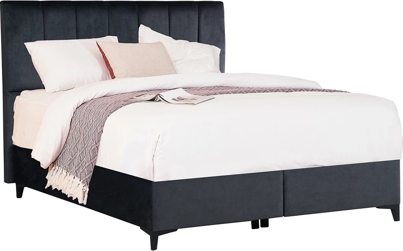 Krevati STICKS me hapësirë për ruajtje, ngjyrë gri 26-911, 223x166x120cm (për dyshek 160x200cm)