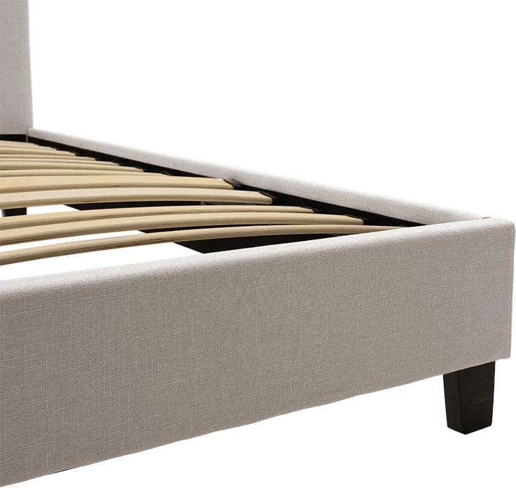 Krevat dopio Mago, ngjyrë fildishi, 160x200cm