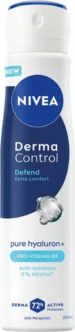 Spray antiperspirant për femra Nivea Derma Control Defend, 250ml