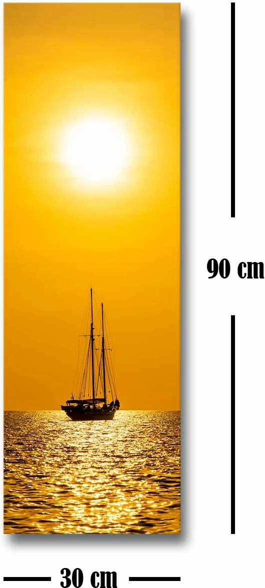 Pikturë dekorative në kanavacë, shumëngjyrëshe, 30x90cm, 30902019C-018