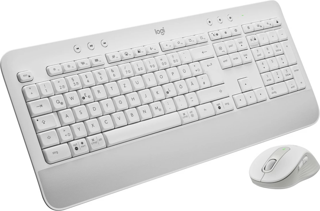 Set tastierë dhe maus Logitech MK650 Signature BOLT, DE, Bluetooth, i bardhë