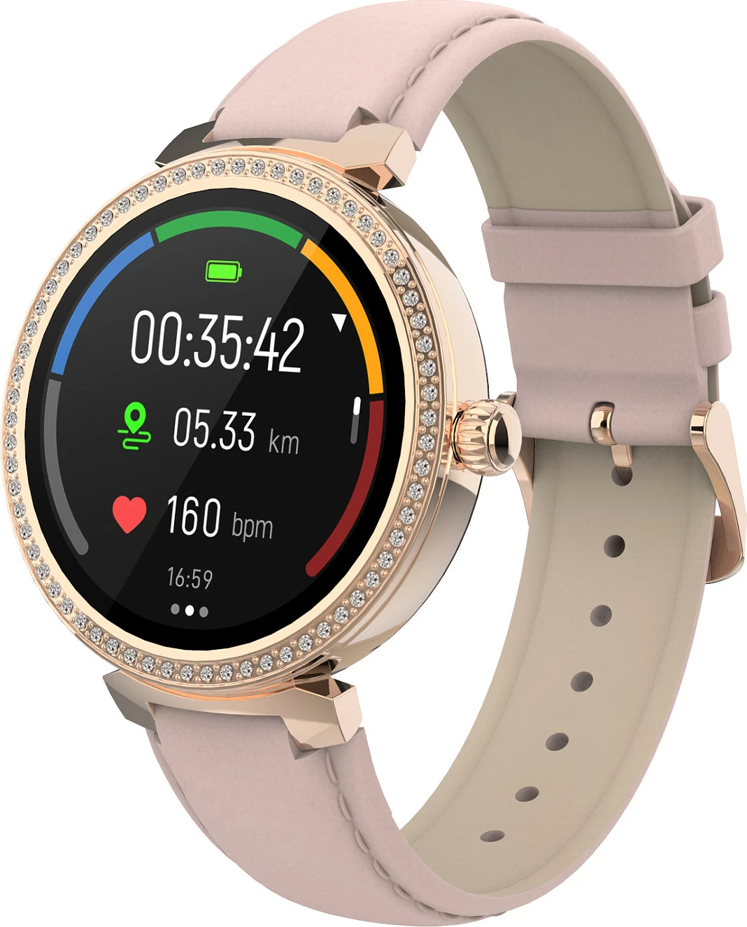 Smartwatch Denver SWC-342RO, 1.2" IPS Touchscreen, Bluetooth, rozë