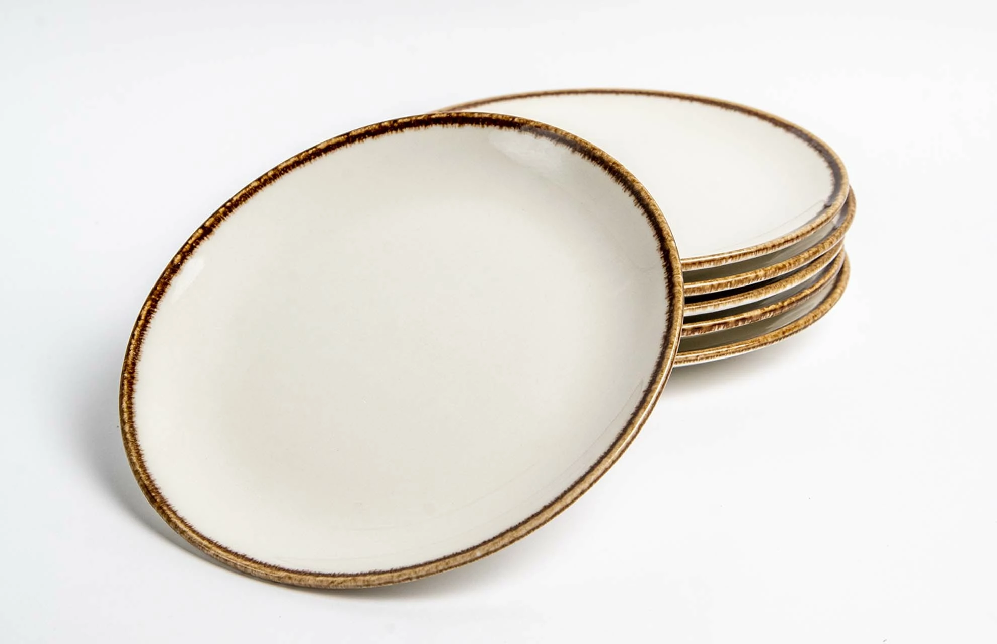 Pjatë e sheshtë Fine Dine Vanilla Ø240 mm, krem, set 6 copë